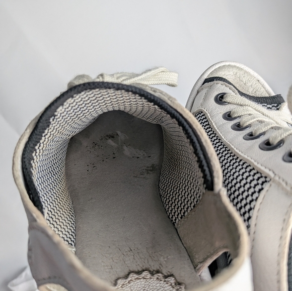 FLY LONDON Wedge Sandals Women No Size (6-7) Black And White Laces - Picture 9 of 14